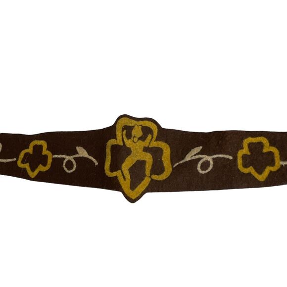 Vintage Brownie Scout Uniform 1950's Girls Beanie & Headband Rare Group - Picture 7 of 8